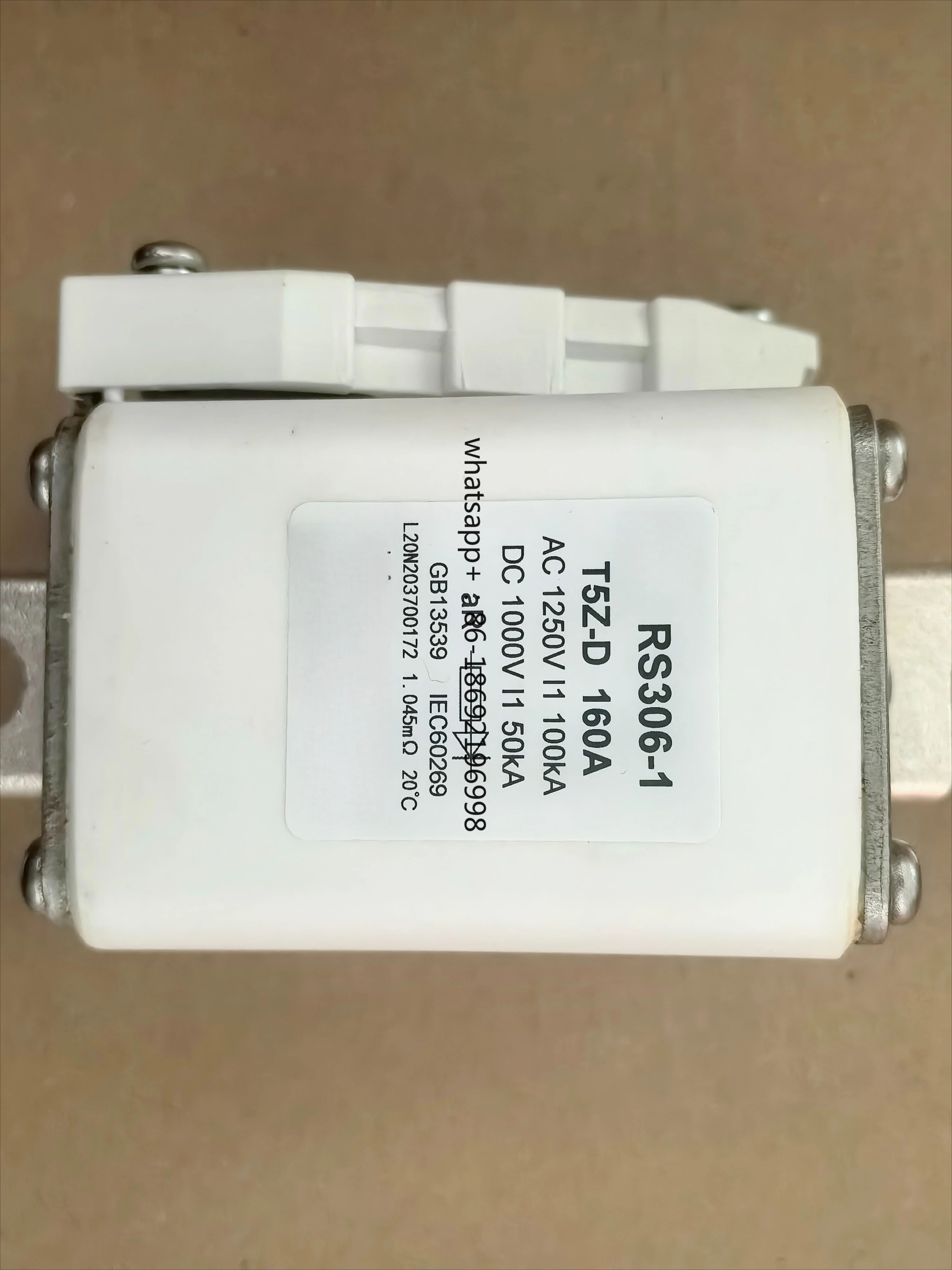 New Energy Insurance Tube RS306-1-T5Z-DN 1000VDC160A-250A-400A-500A