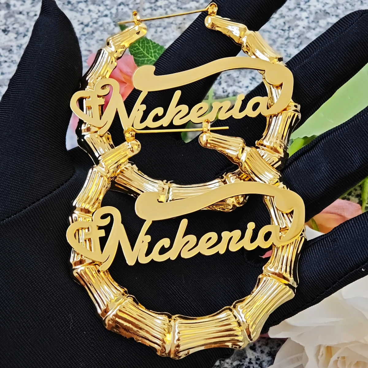 

Серьги из нержавеющей стали, серьги с именной табличкой на заказ, очаровательные женские серьги, серьги с мультяшным узором по индивидуальному заказу, семейные подарки