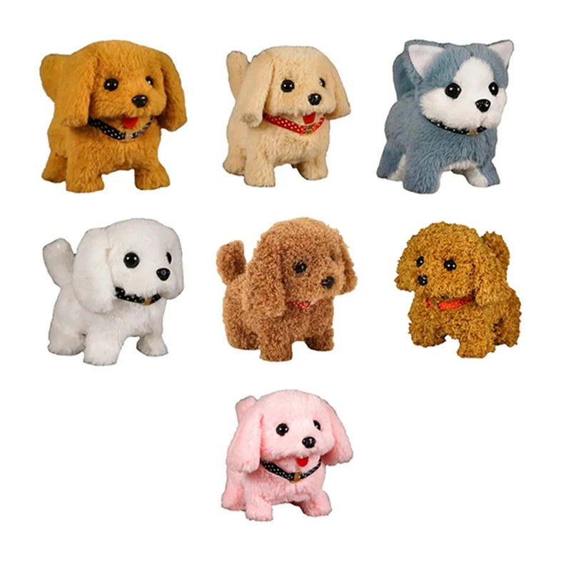 Electronic Walking And Barking Plush Dog Toy Interactive Puppy Dog Kids Toddler