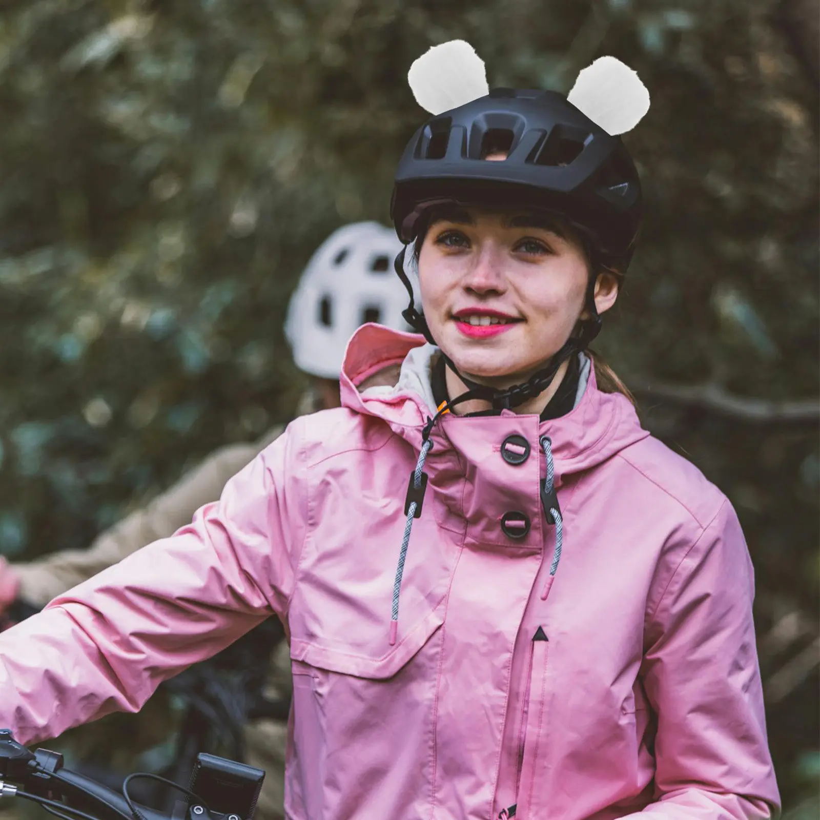 

1 Pair Bear Ear Decoration Cute Detachable Motorcycle Accessories Rider Ornament Small Animal Ear Motorcycle