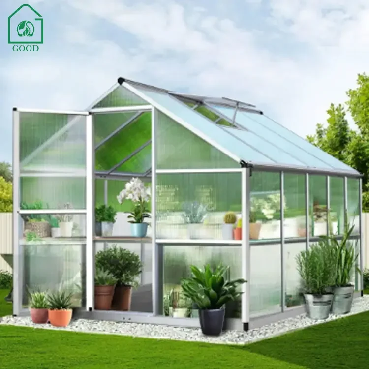 GOOD Low Cost Green House Greenhouse Garden Aluminum Garden Greenhouse For Sale