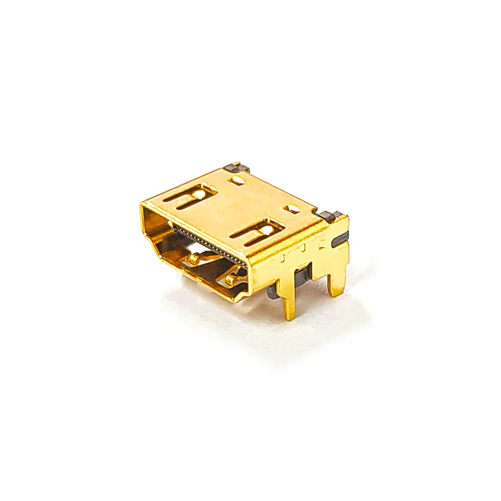 5/20/50/100Pcs HDMI A Type Female Plug Socket 19Pins HD Interface Connector Gold-plated Socket Data Interface 4 DIP Type Adapter