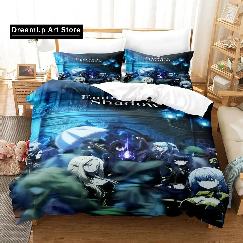 New Anime Eminence in Shadow Bedding Set Boys Girls Twin Queen Size Duvet Cover Pillowcase Bed Kids Adult Fashion Home Textiles