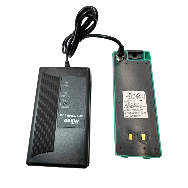 BC-65 batteria 7.2v 3800mAh NiMH con caricatore Q75E Q-75E per Nikon DTM-302 NPL-302 NPL-352 DTM-352 stazioni totali spina ue usa