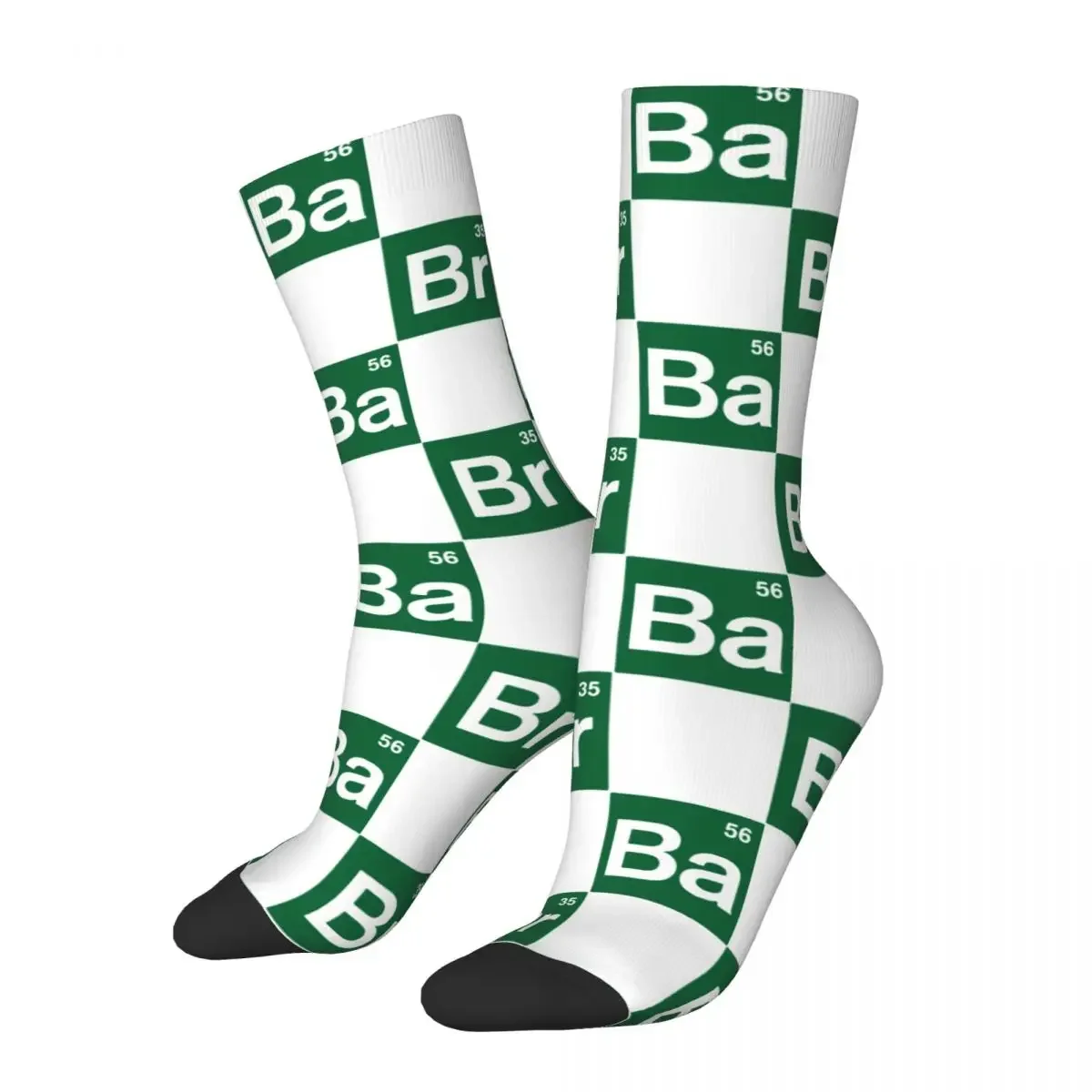 

Autumn Winter Fashion Men's Women's Breaking Bad Funny Chemistry Socks TV Sweat Absorbing Basketball Socks