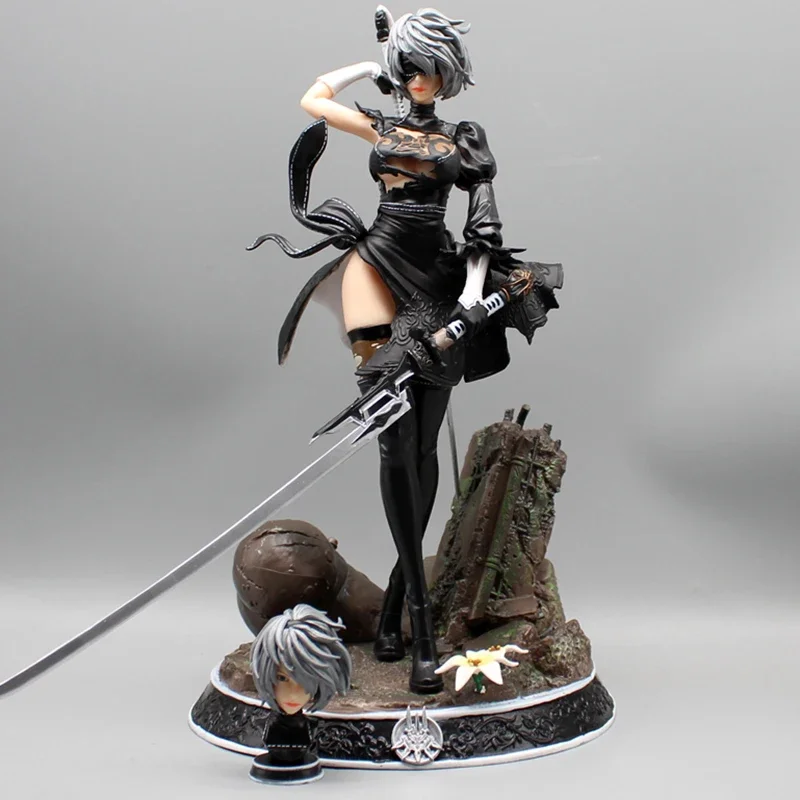 

Nier Automata 2B Action Figure Anime YoRHa No.2 Type 2B Machine Lifeform Figuras Toys 33cm PVC GK Statue Collection Model Gift