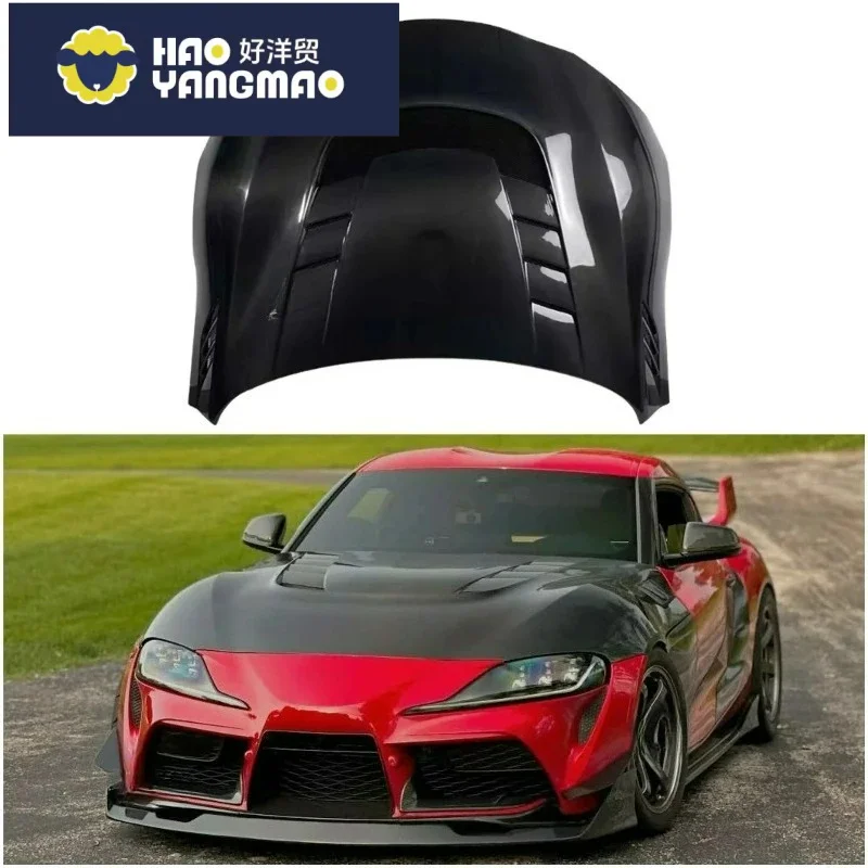 Suitable for Precision-Fit FORToyota Supra GR MK5 A90/A91 Front Hood Carbon Fiber 2020-2024