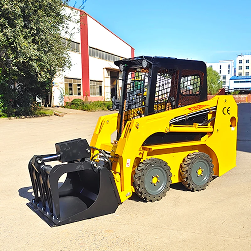 Fast Delivery Portable Skid Steer Loader Customize Hot Selling Hydraulic Mini Loader Machine Multifunctional Wheel Loader
