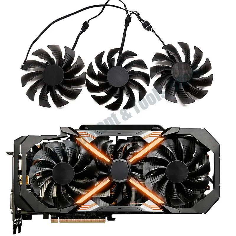 New For 95mm PLD10015B12H DC 12V 0.55A GTX1070 GTX1080 fan For GIGAYTE AORUS GeForce GTX 1080 Ti