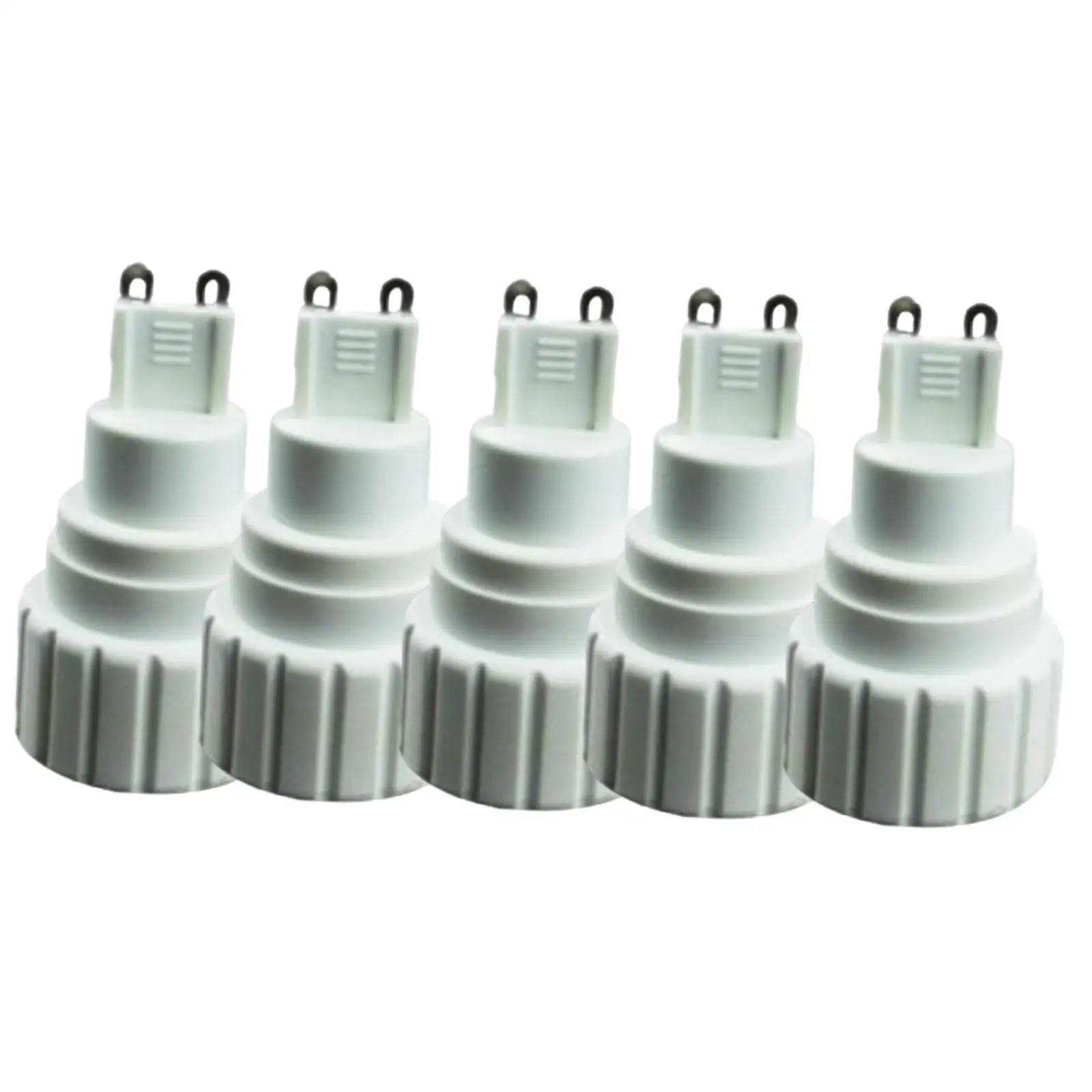 5 Pieces to Gu10 Adapter Sturdy Replacement Easy to Install Lightweight Practical to Gu10 Socket Converter Light Converter