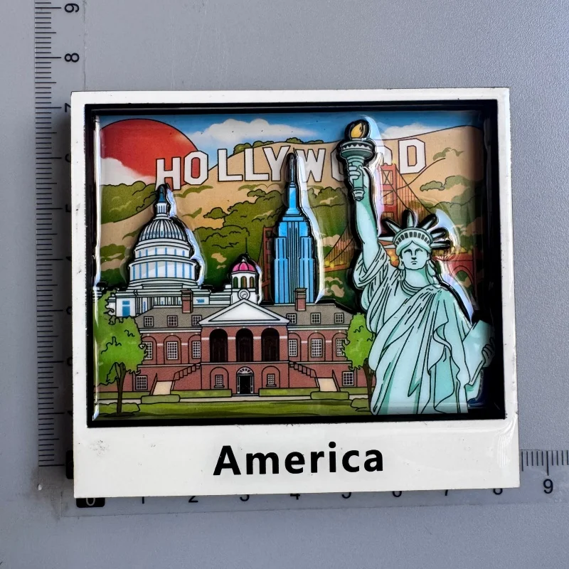 USA Las Vegas Los Angeles New York Touristen-Souvenirs Amerika Kühlschrankmagnete Kühlschrankaufkleber Wohndekoration – Detail 15