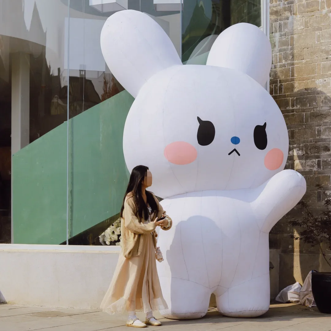

Giant Inflatable Rabbit Air Blow Cartoon Bunny Easter Outdoor Decoration Props Garden Business Promote Event Advertise Props