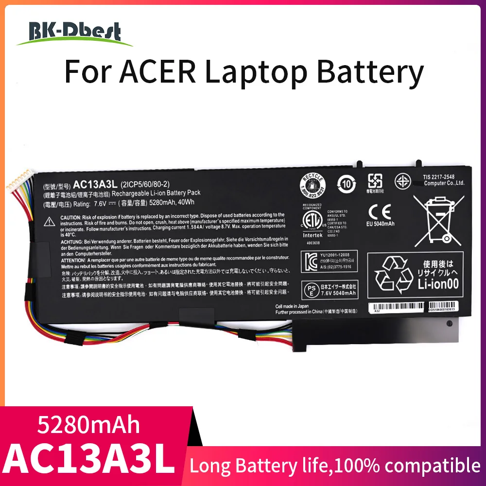 

BK-Dbest AC13A3L Battery For Acer Aspire P3-131 P3-171 X313 X313-E X313-M P3-171