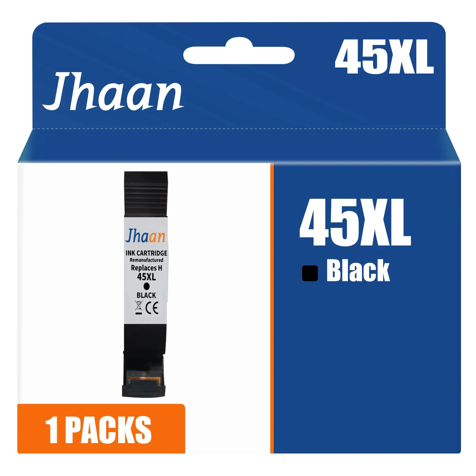 Jhaan 45XL Tintenpatrone kompatibel mit HP 45 XL BK für DeskJet 952C 959C 960C 960 CSE 960 CXI 970 CSE 970 CX 970CXI – Detail 1