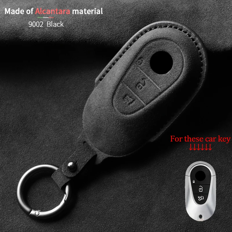 

Suede car key case Cover for Mercedes BENZ W176 W177 W205 W206 W212 213 W223 W222 W167 W463 X166 A C E S G CLS GLC SL Class