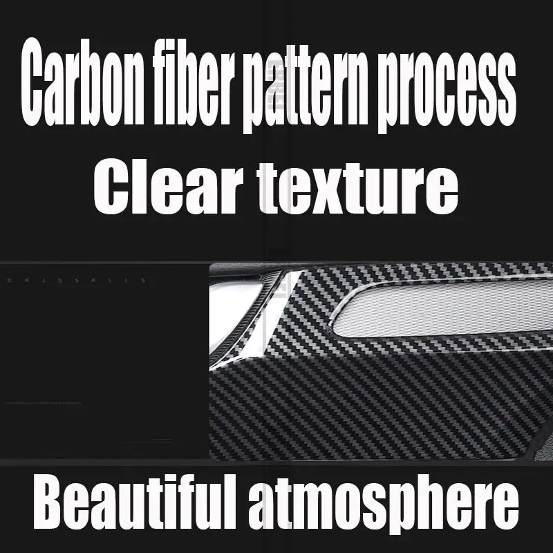 For 2019 2020 2021 Hyundai palisade glass lifter carbon fiber pattern interior decoration sticker anti-scratch protection set