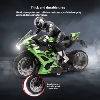 Moto télécommandée 2,4 GHz haute vitesse, modèle réduit de voiture tout-terrain pour drift en montagne, cadeau pour les 14 ans et plus 10 best sales Moto radiocommandée - №8