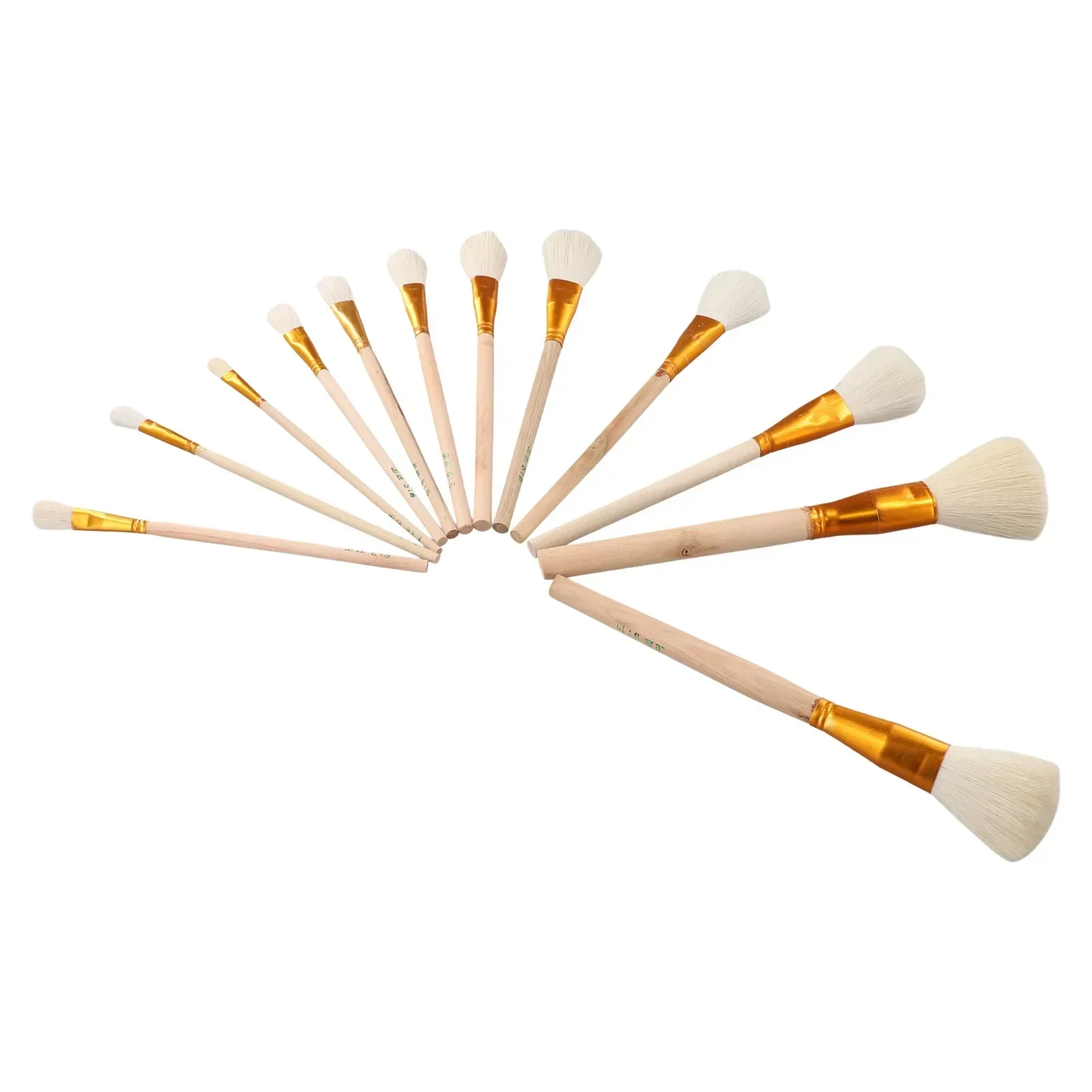 12pcs Pottery Art Wool Brush For Ceramic Glaze/painting Coloring Watercolor-Paint Acrylic Craft DIY Painting Pen Art Supplies