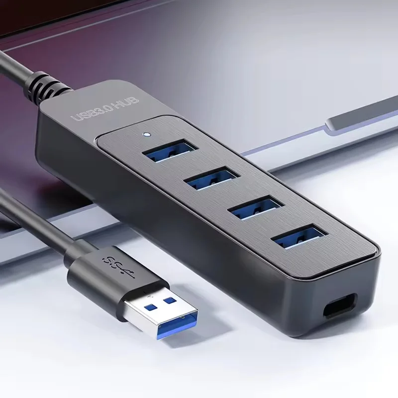 USB 3.0 Power Adapter 4 Port Multi USB Splitter Hub USB 2.0 Hub Multiple Type C Expander Dock For Laptop PC Computer Accessories