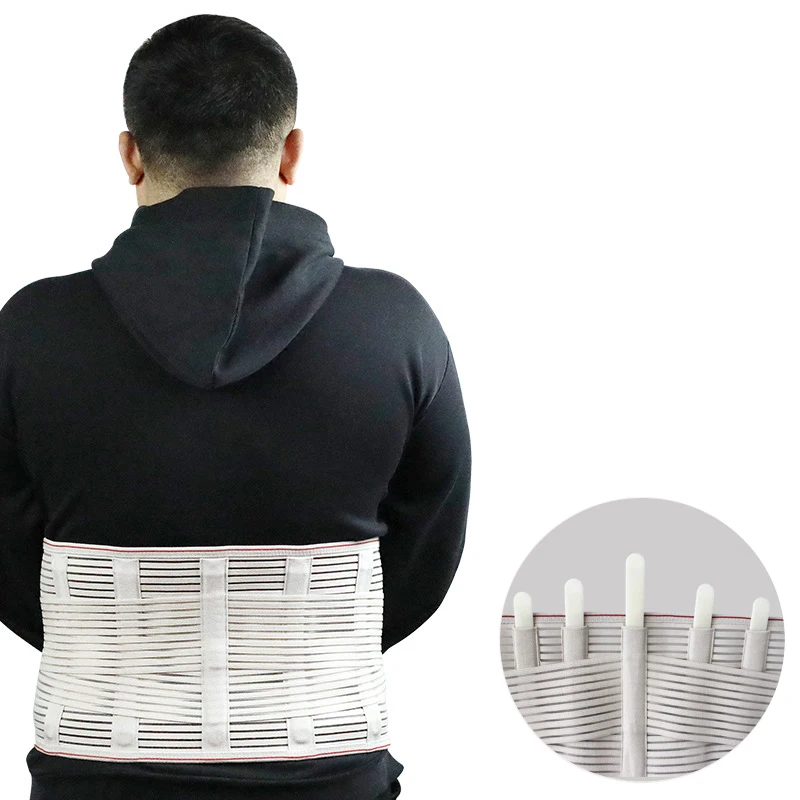 

Размер 4XL, 5XL, 5-клавишный высокоэластичный пояс для коррекции осанки, поясничный диск, грыжа, поддержка боли в спине, защитный пояс