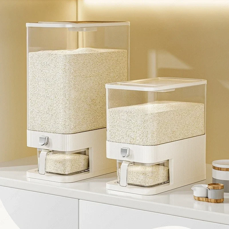 Rice bucket household insect-proof and moisture-proof food-grade sealed rice storage box simple grain storage box