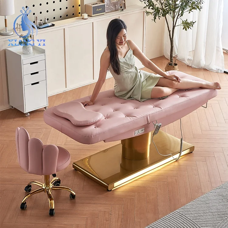 

Cosmetic Facial Nursing Salon Spa Massage 3 Motor Electric Beauty Bed