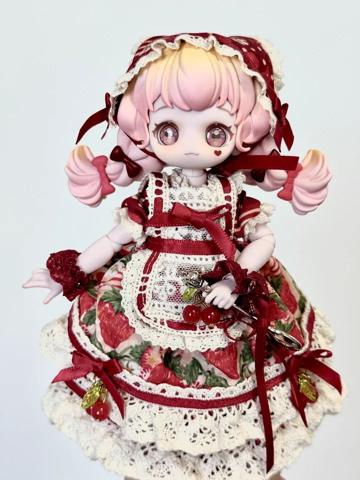 Vintage Treasures Overture Kiseki Bjd Mjd Vestiti Kawaii Guardaroba Nero Rosso Blu Rosa Vestito Adatta Per 1/12 1/8 Bambola Solo Vestiti
