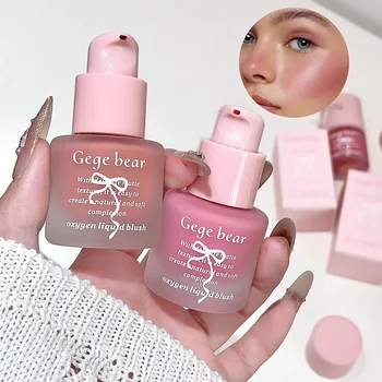 Beauty Soft Light Pink Liquid Blush Lasting Natural Contouring Low Saturated Blusher…
