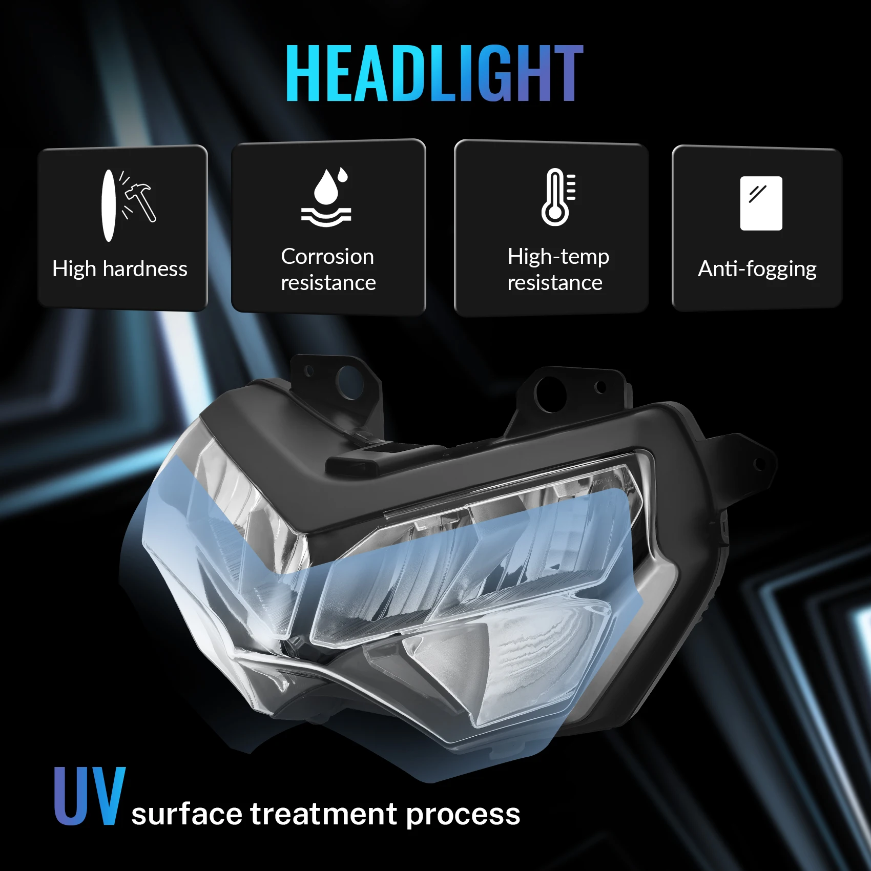 

Светодиодная фара в сборе, подходит для Kawasaki Z650 2020-2025 Z900 2020-2024 Z400 2018-2020