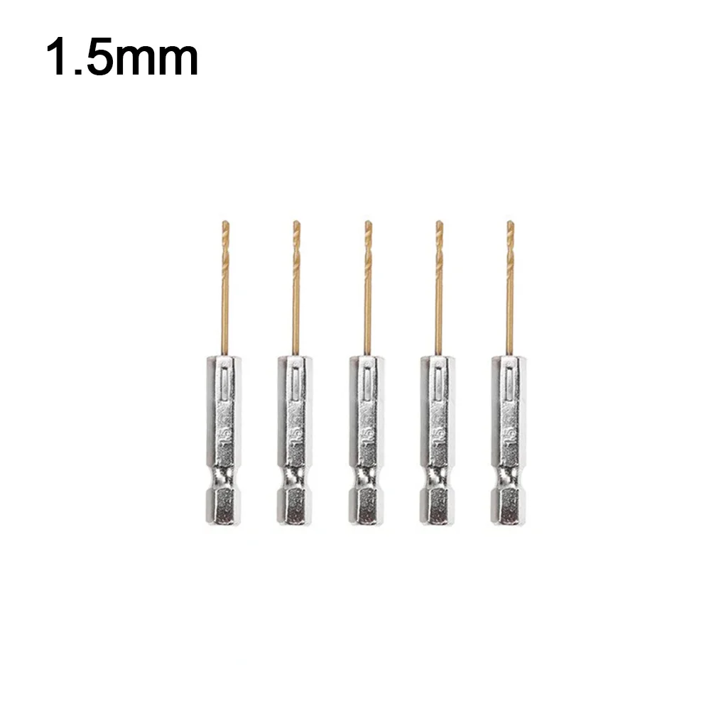 

5PCS Drill Bits 1.5/2.0/2.5/3.0/3.2/3.5/4/4.5/4.8/5.0/5.5/6.0/6.5mm For Cordless Screwdrivers Drills HSS Drill Bit