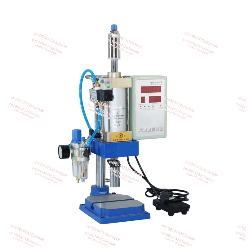 Pneumatic punching machine Small air beer machine Riveting and pressing plaster forming machine tool Desktop pneumatic press