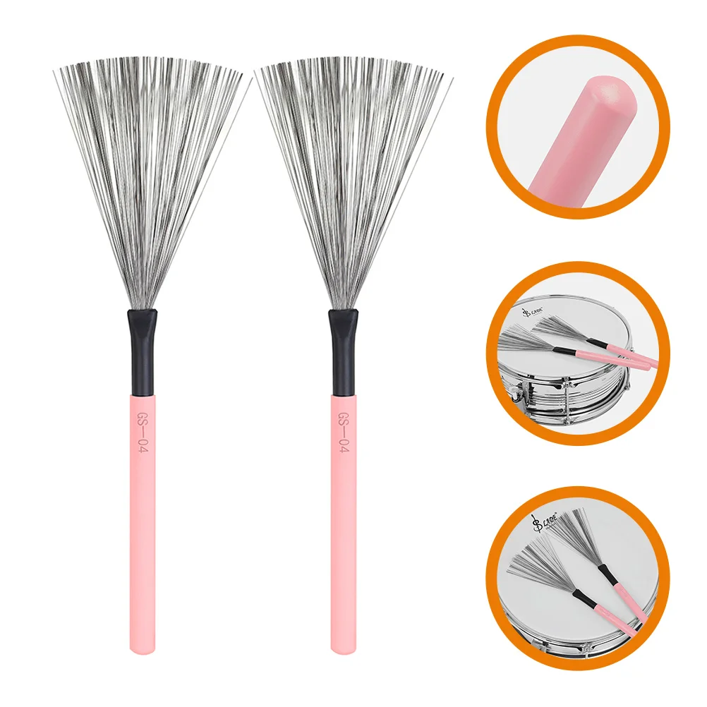 

Portable Maple Drum Brush Child Wire Hickory High-carbon Steel Brushes for Drums