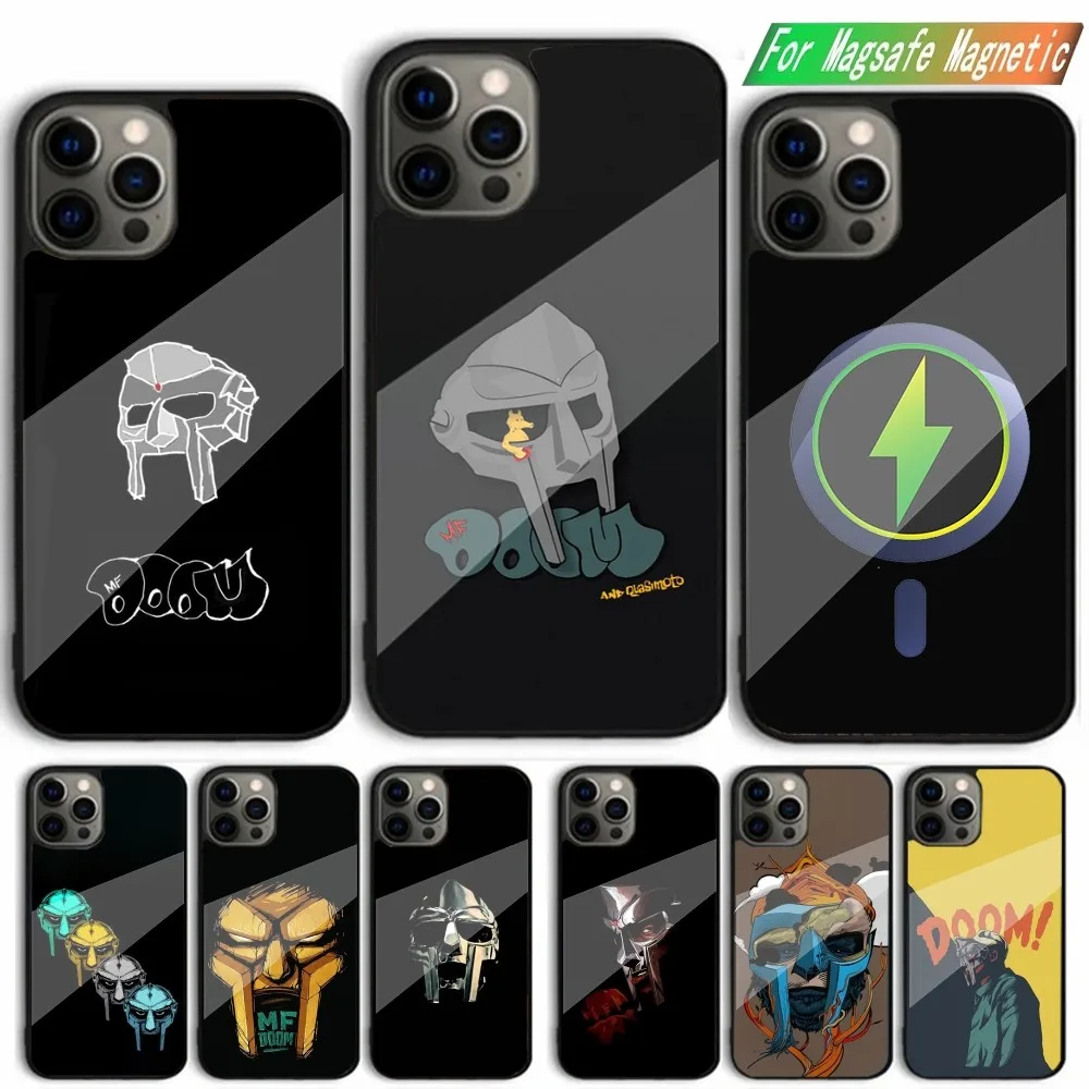 

M-MF D-DOOM Rapper Phone Case For iPhone 15,14,13,12,11,Plus,Pro,Max Mini Magsafe Magnetic Wireless Charging