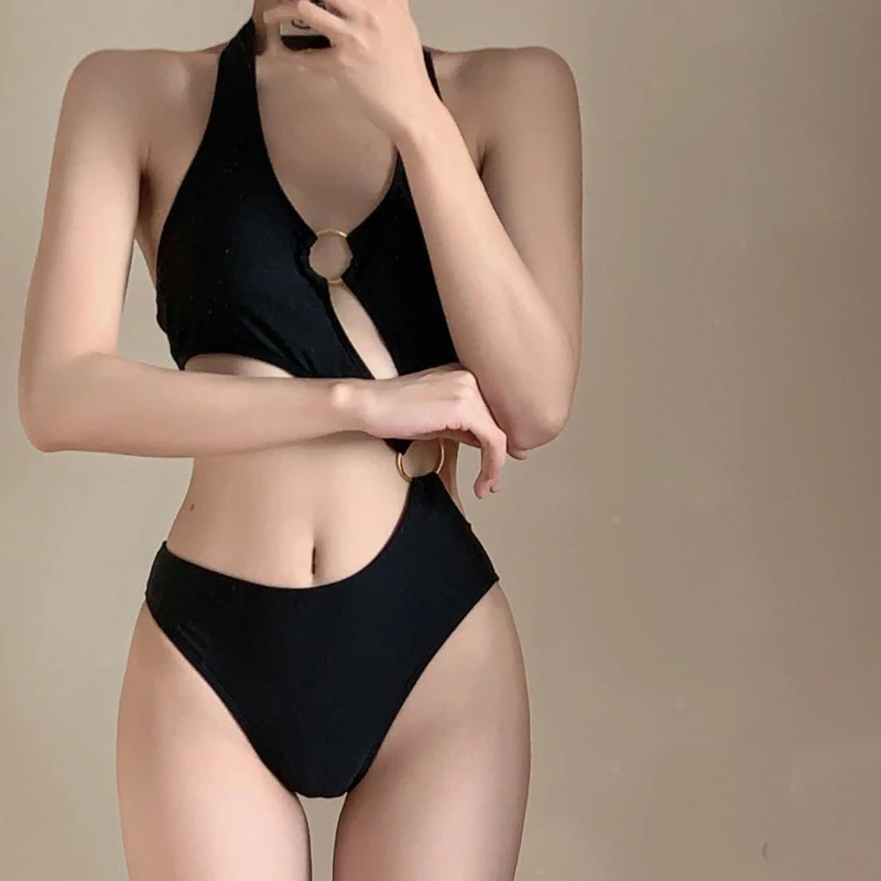 2025 New Sexy Asymmetric One Shoulder One Piece Swimsuit Women Swimwear Female Bather Bathing Suit Swim Lady Bikinis Set