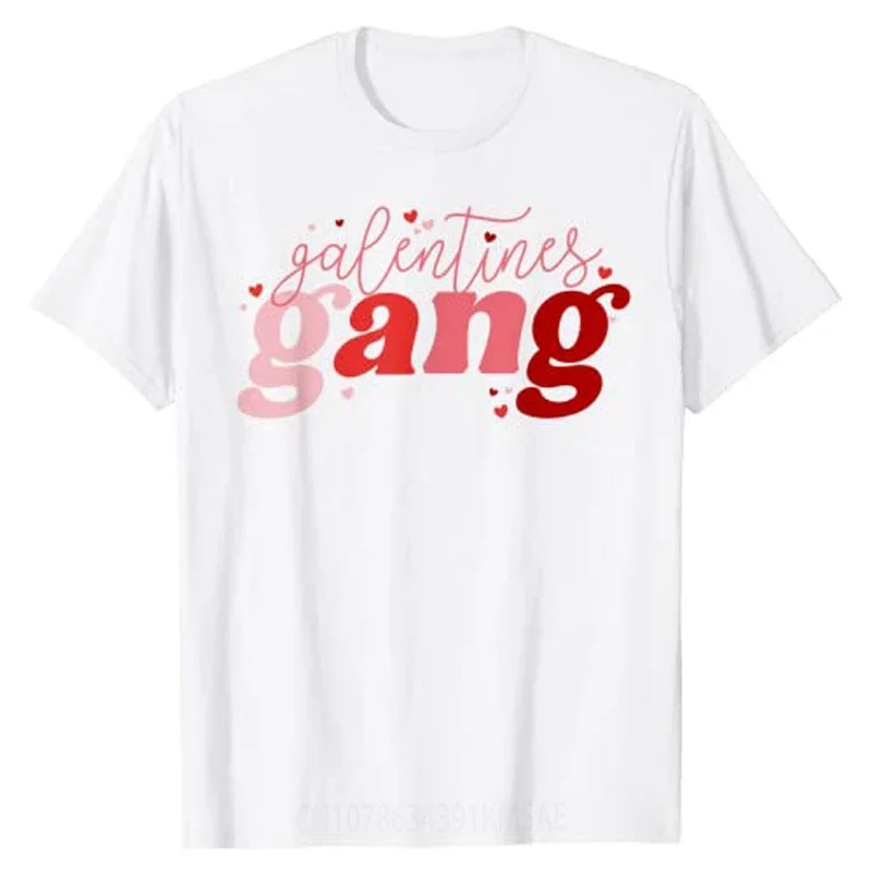 Retro Valentine's Day Galentines Gang Funny T-Shirt