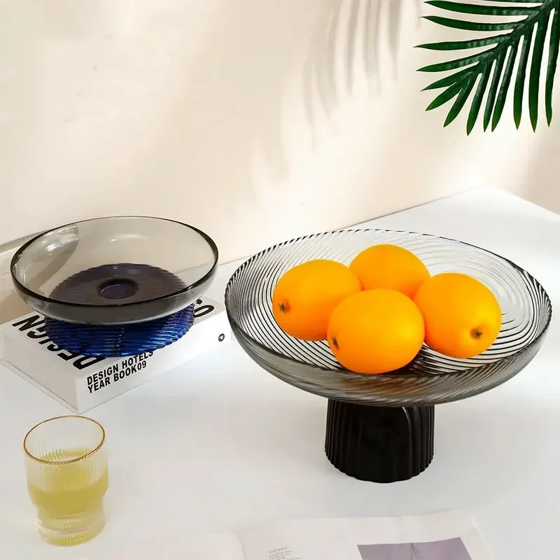 

Crystal Glass Fruit Plate, Affordable Luxury Style, Creative Decorative Decorations For Household Living Room, Coffee Table, Hig