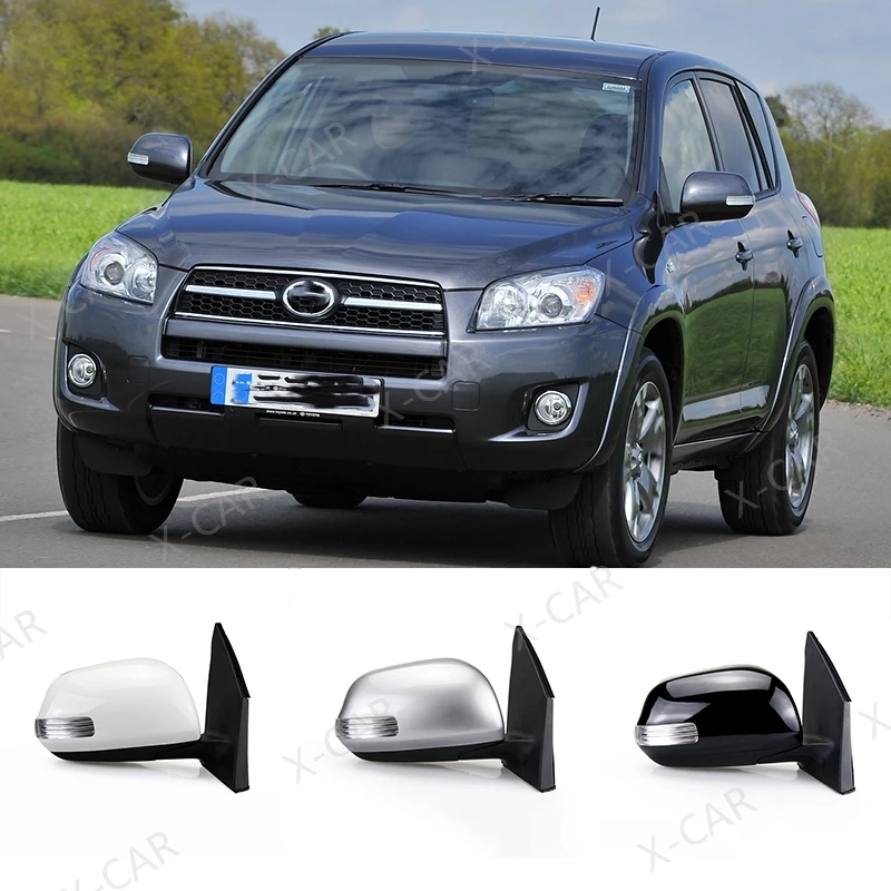 

For Toyota RAV4 2010 2011 2012 2013 Headting Rearview Mirror Cover Turn Signal Light Lamp Glass Side Mirror Assembly Assy