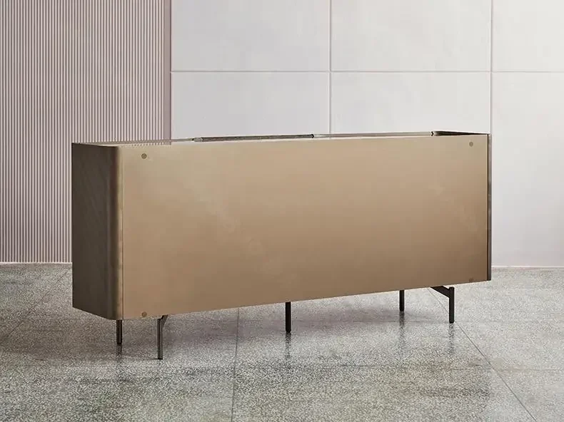yj58 Light luxury home entrance cabinet designer high-end natural marble storage cabinet