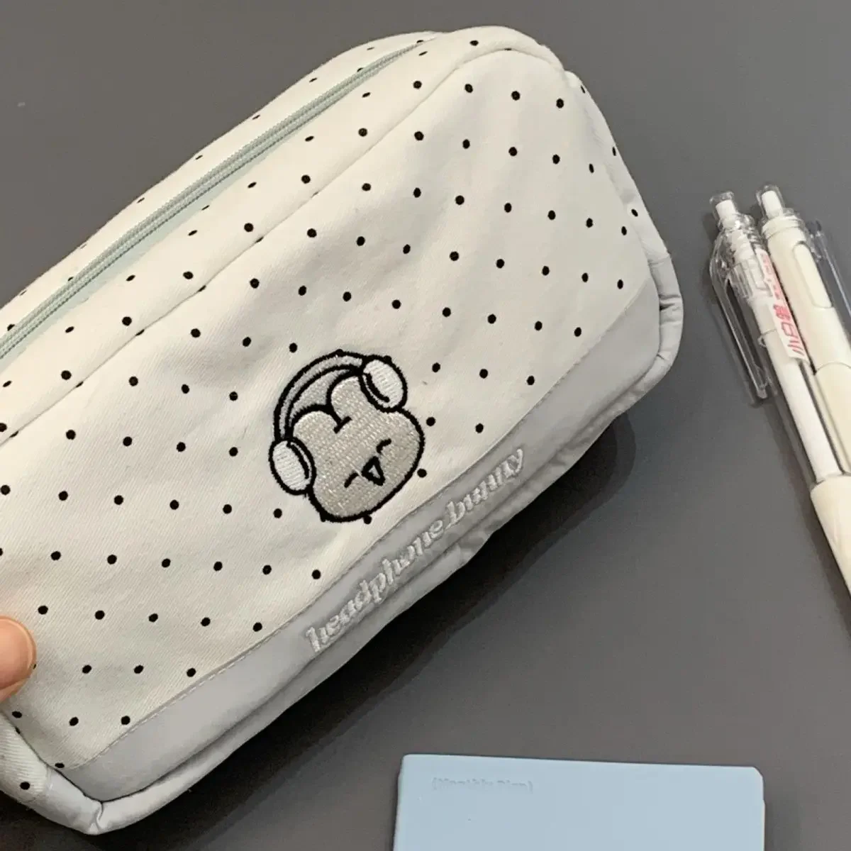 

Кавайный кролик с наушниками, пенал, прозрачная сумка Ita, сумка большой емкости, канцелярские принадлежности для студентов, обратно в школу