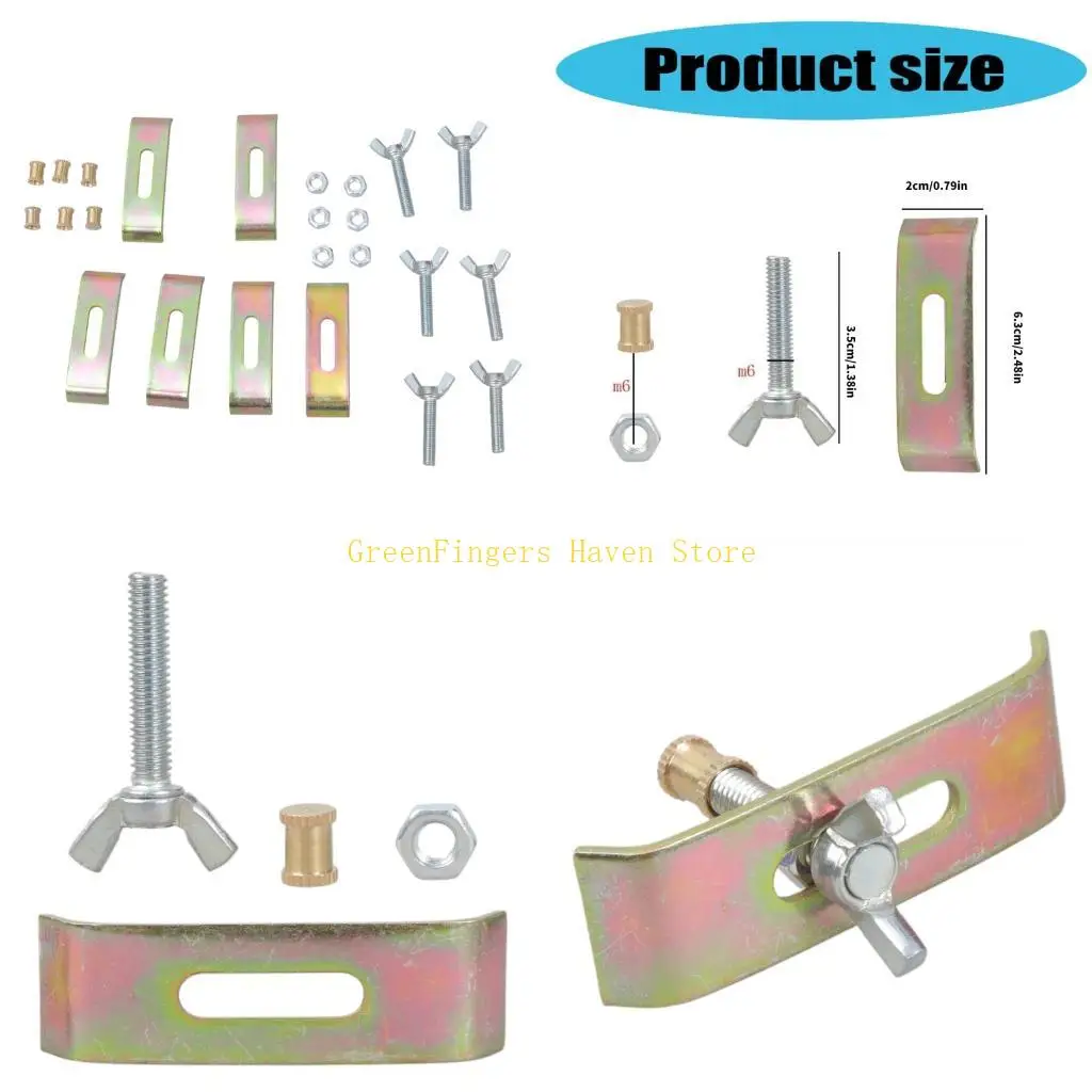 F68D Pack Of 6 Corrosion Resistant Sink Anchors Upgrades for Long Lasting Stability