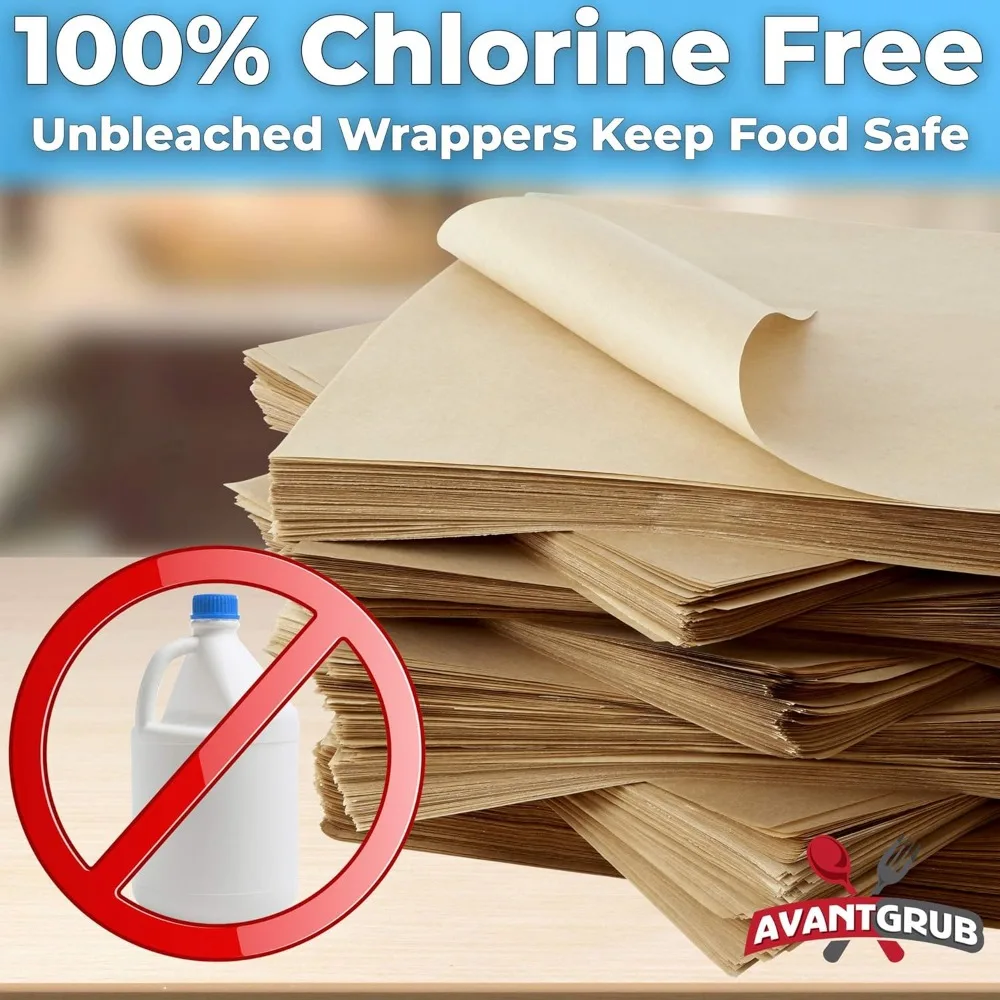 غلاف ديلي صديق للبيئة مقاس 12 × 12، 2000 ورقة من ورق الكرافت للنزهات ومهرجانات الشواء ومستلزمات المطاعم #3