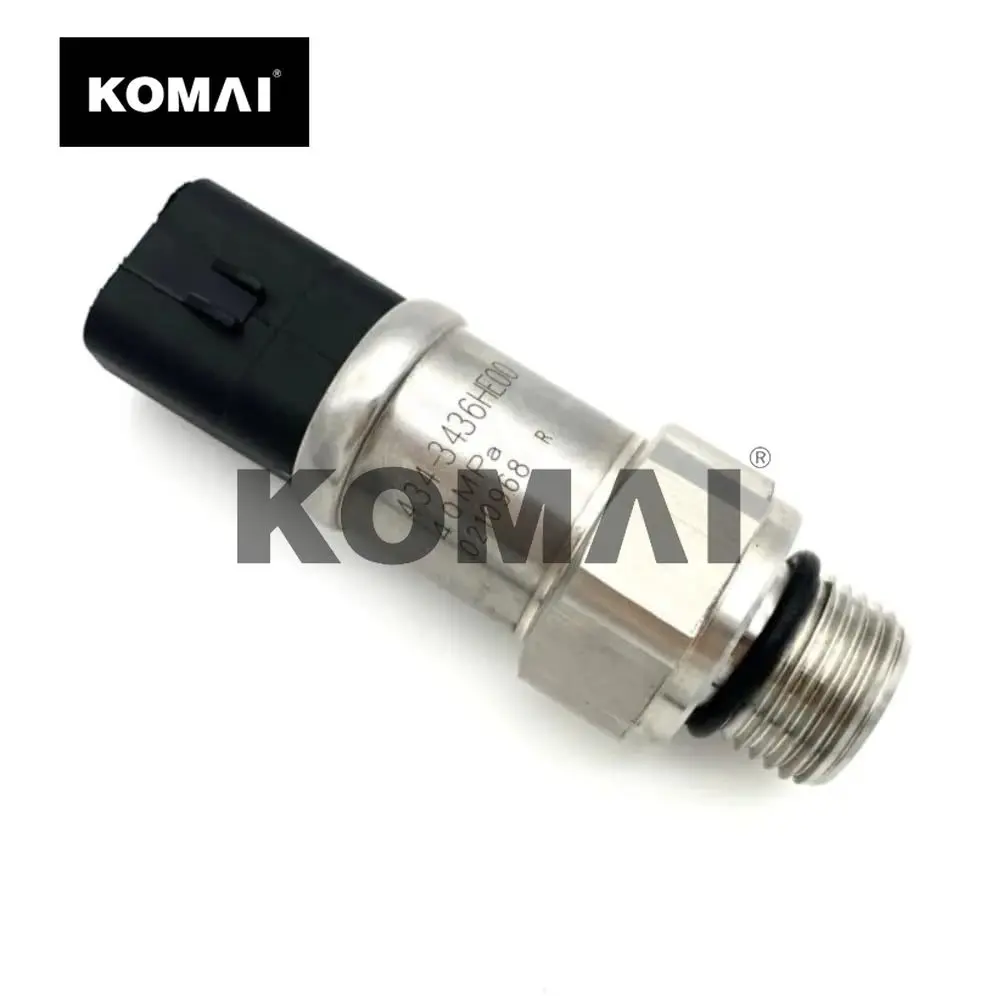 

High Pressure Sensor, Compatible with CAT Caterpillar E320D 320D, 4343436 4343436HE00 40MPa, Excavator Replacement Part