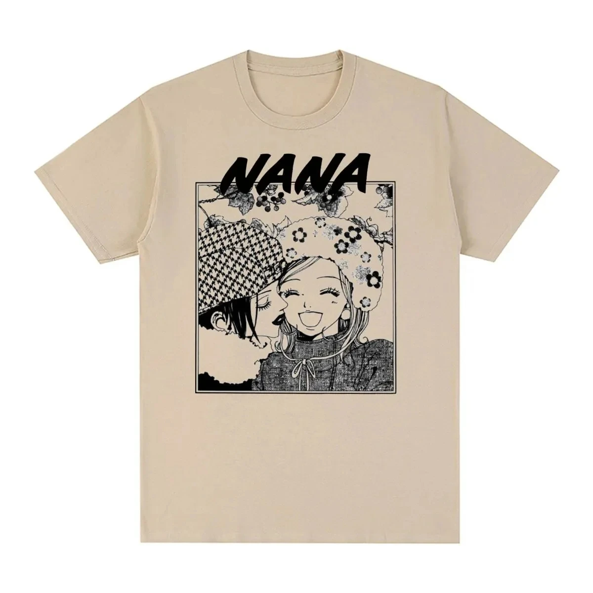 Camiseta con estampado de manga de Anime japonés Nana Osaki, camiseta holgada de algodón a la moda Harajuku para hombre y mujer, Top holgado de gran tamaño, verano 2026