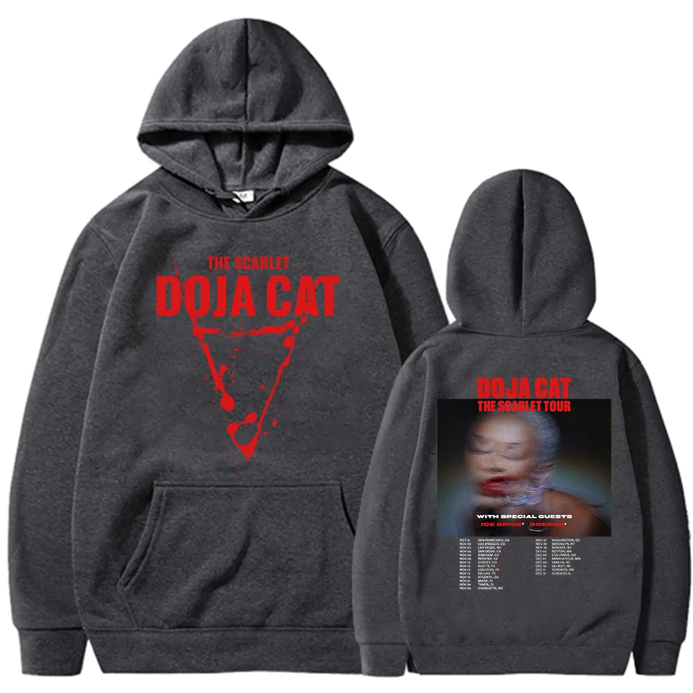 2023 Hot Scarlet Doja Cat Hoodie Hip Hop Music Harajuku Men Women Pullover Tops Sweatshirt Unisex