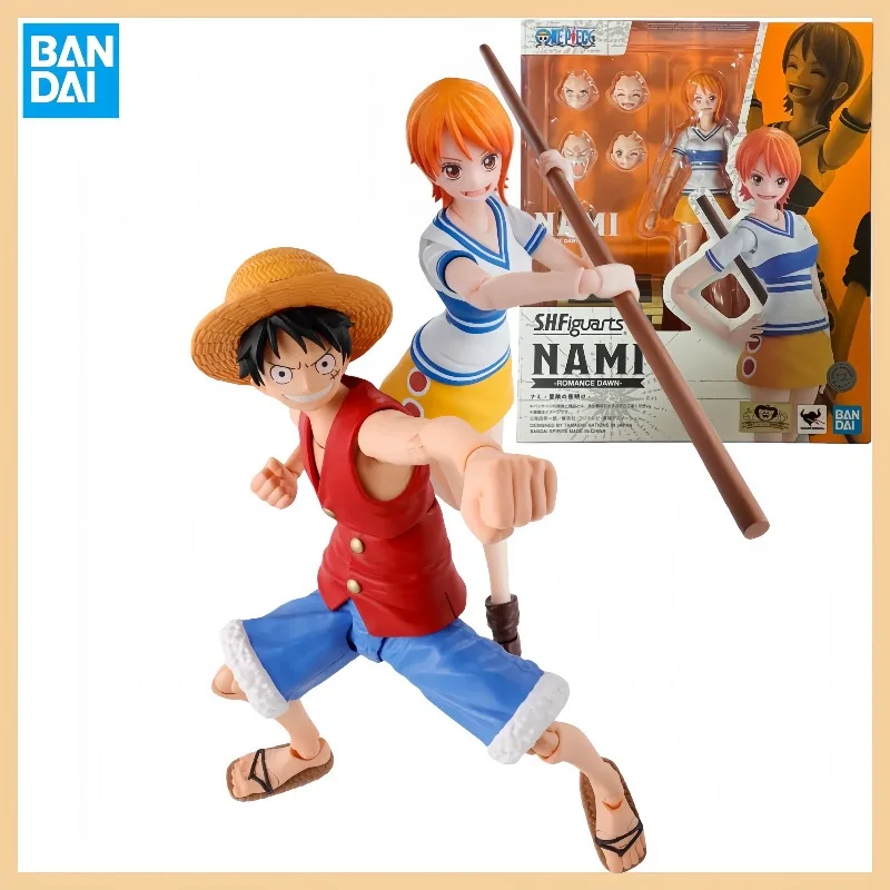 

【В наличии】Bandai SHF S.H.Figuarts ONE PIECE LUFFY AND NAMI Romance Dawn Фигурка Готовая модель Аниме Фигурка Подарки