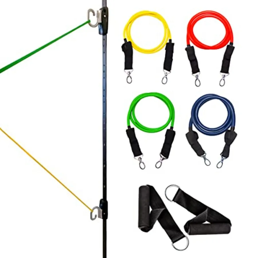 Kinetic Bands Space Saver Gym Resistance Bands Exercise Equipment for at Home Fitness Workout Resistance Band Wall Anchor with