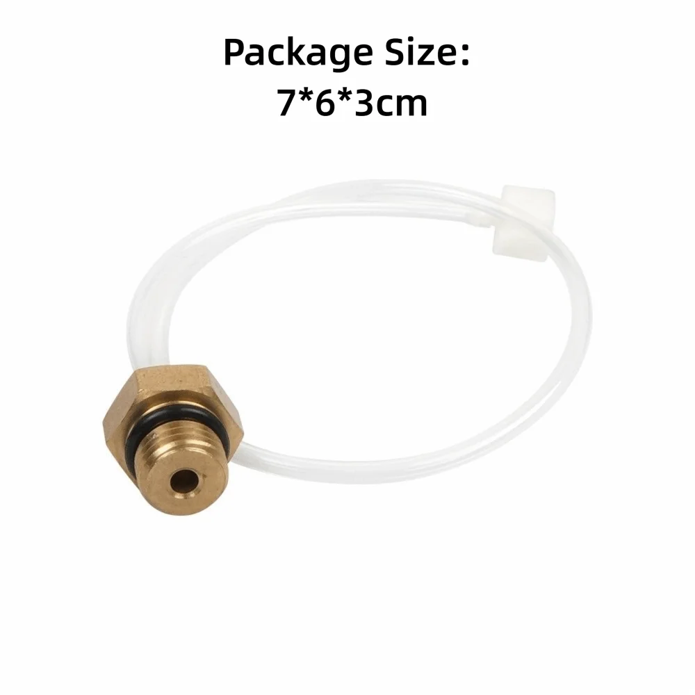 Brass Hex Fitting 16106 Sample Hose Clear Hose Plastic Tube Refrigerant Identifier Sample Hose Part Number 16106 AC Machine Hose