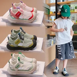 Sandali avvolgenti per bambini nero verde Mesh traspirante leggero ragazzi ragazze Sneakers bianco verde morbido scarpe da Tennis per bambini