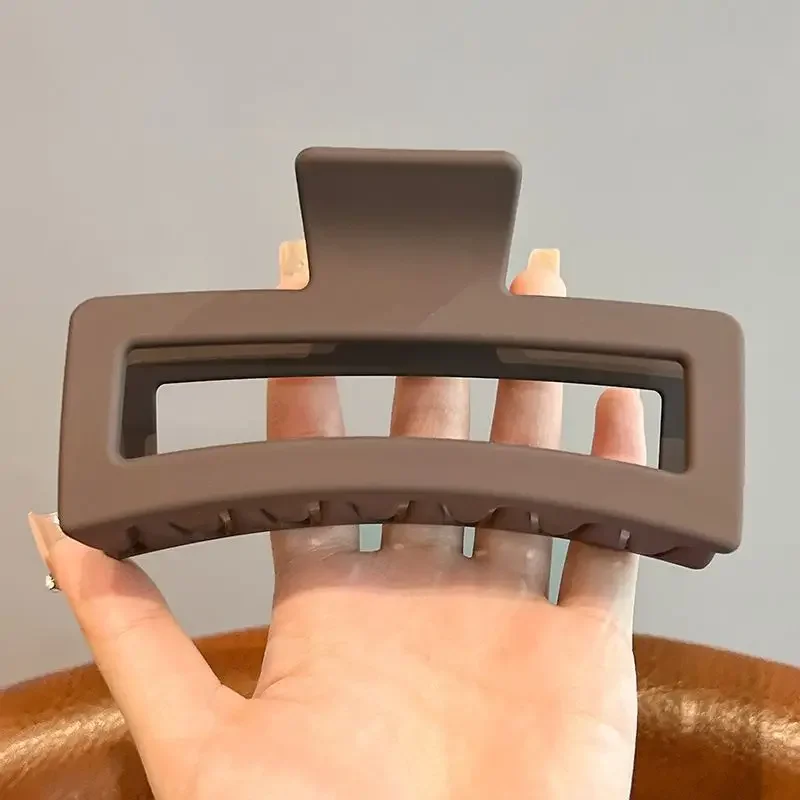 13 سنتيمتر البساطة مشبك شعر كبير مخلب للنساء مزاجه أنيقة القرش كليب فتاة الموضة ذيل حصان كليب مشبك شعر اكسسوارات الشعر