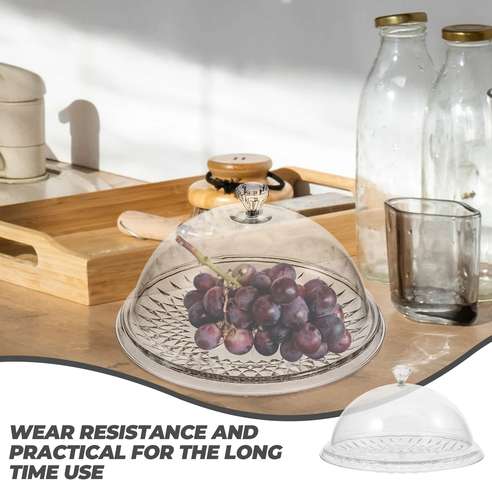 

Cake Display Stand 3 Tier Clear Plastic Cake Stand Dome For Wedding Party Dessert Tray Fruit Snack Plate Bakery Serving